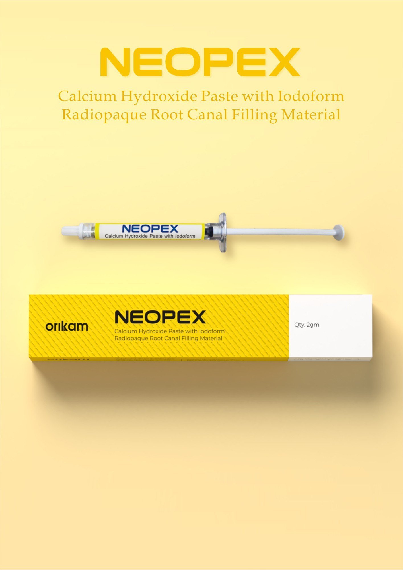 Orikam Neopex- Calcium Hydroxide Paste with Iodoform